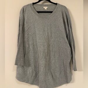 J. Crew Women’s Gray Crewneck Sweater